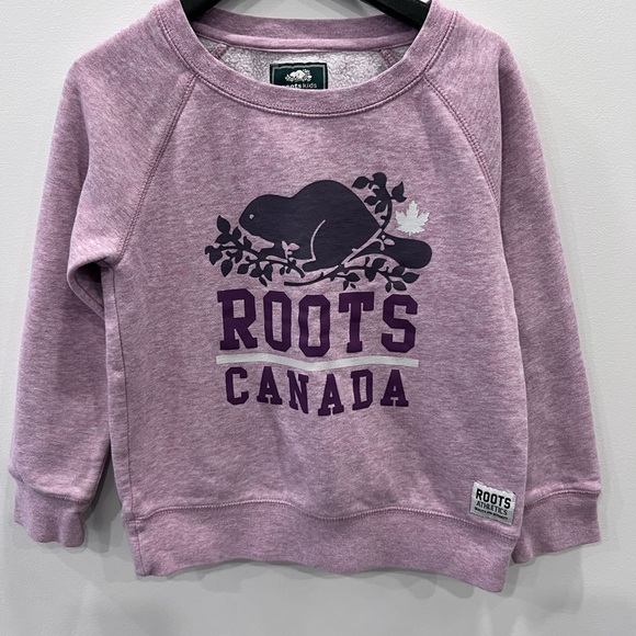 Kids Purple Roots Canada Sweatshirt - Picture 1 of 5